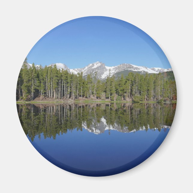 Sprague Lake Spiegelung Magnet (Vorne)