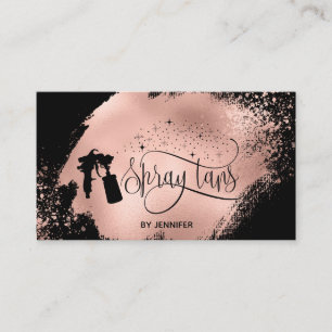 Spratan Skript Glitzer Rose Goldspritze Visitenkarte