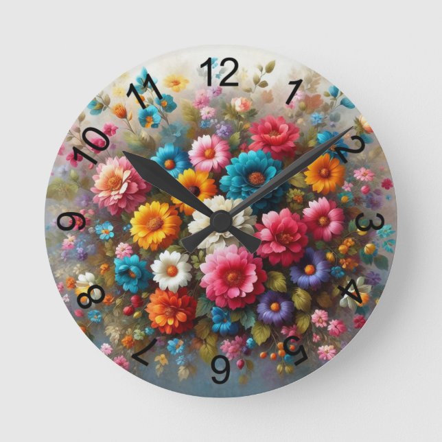 Spray 3 runde wanduhr (Vorderseite)