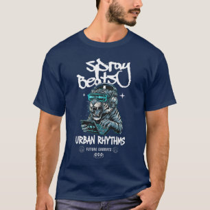 Spray Beats – Urban Rhythms Streetwear Grafik T-Shirt