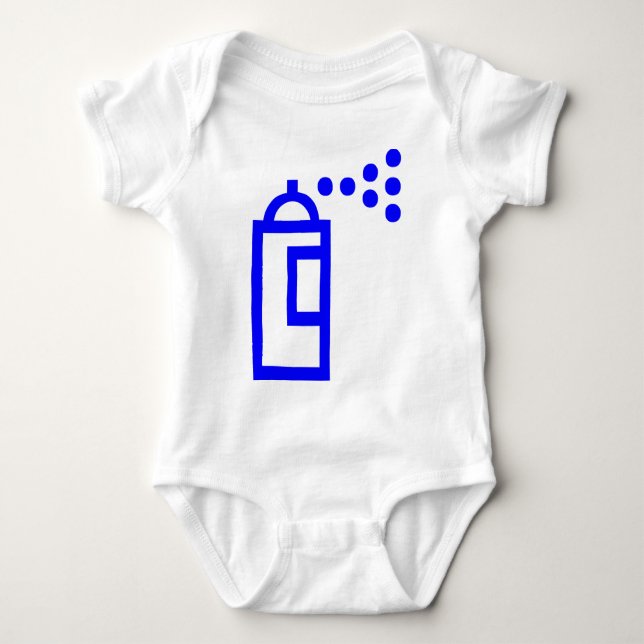 Spray Can-Symbol Baby Strampler (Vorderseite)