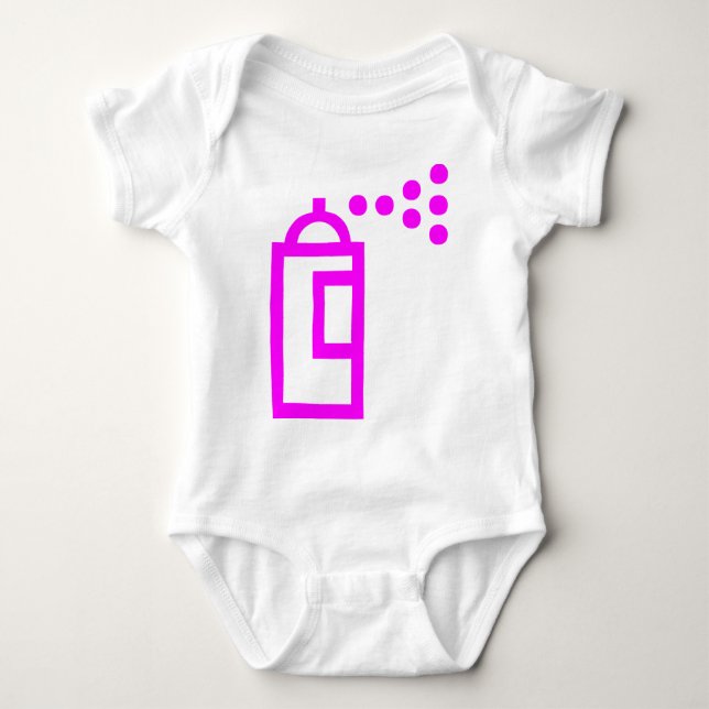 Spray Can-Symbol Baby Strampler (Vorderseite)