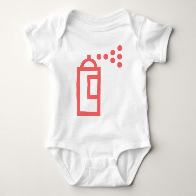 Spray Can-Symbol Baby Strampler (Vorderseite)