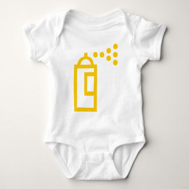 Spray Can-Symbol Baby Strampler (Vorderseite)