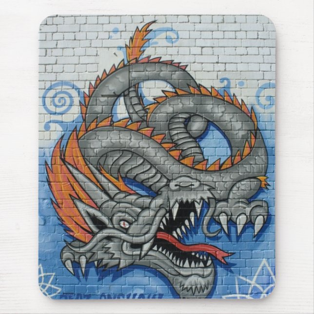 Spray-Drache Mousepad (Vorne)