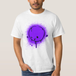 Spray-Gesicht lila T-Shirt