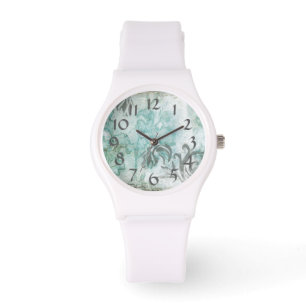 Spray mit nicht verzierter Blume III Armbanduhr