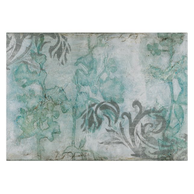 Spray mit nicht verzierter Blume III Schneidebrett (Vorderseite)