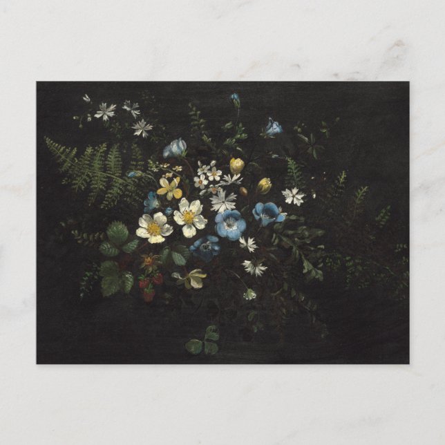 Spray of Blume and Ferns by Titian Ramsay Peale Postkarte (Vorderseite)