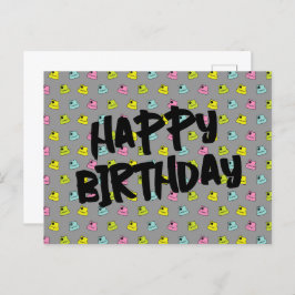 Spray Paint Cap - Happy Birthday Postkarte