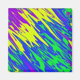 Spray Paint Mardi Gras Blue Magnet