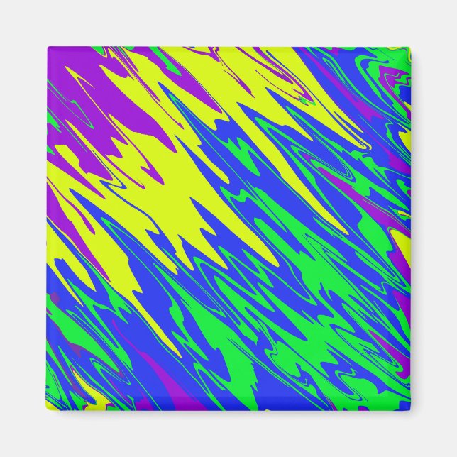 Spray Paint Mardi Gras Blue Magnet (Vorne)