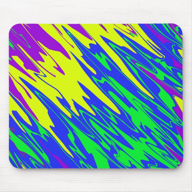 Spray Paint Mardi Gras Blue Mousepad (Vorne)