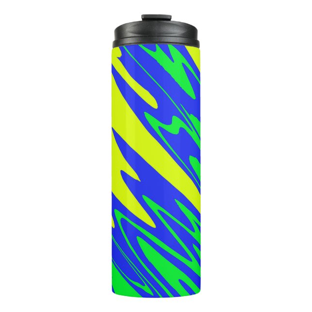 Spray Paint Mardi Gras Blue Thermosbecher (Vorderseite)