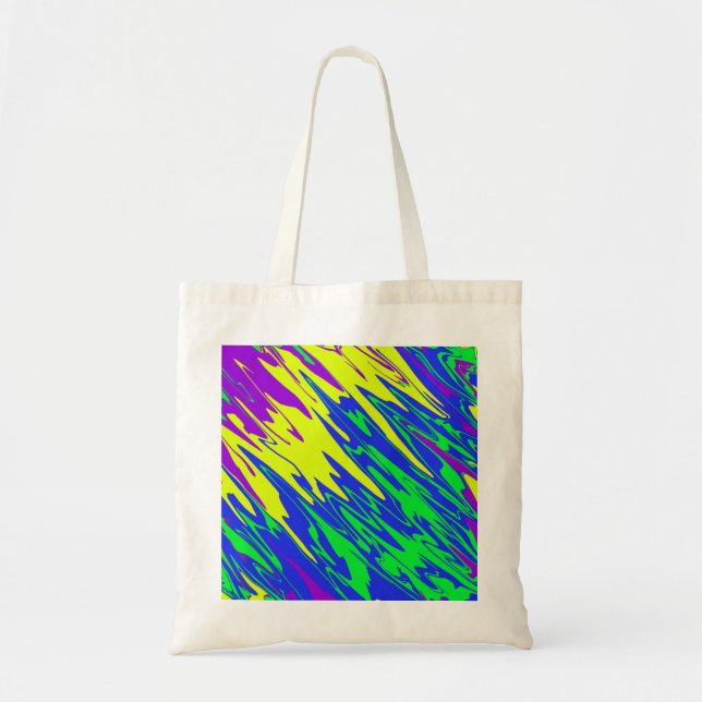 Spray Paint Mardi Gras Blue Tragetasche (Vorne)