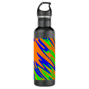 Spray Paint Orange Blue Limon Edelstahlflasche