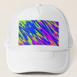 Spray Paint Pink Limon Blue Truckerkappe