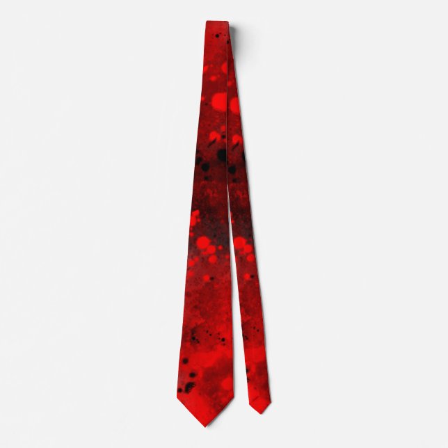 Spray Paint Spritzer Effect Neck Tie Krawatte (Vorderseite)