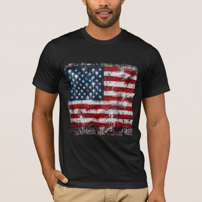 "Spray Paint USA" T-Shirt (Vorderseite)