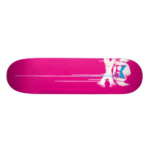 Spray-Schwede-Tropfen - magentarot/cyan-blau Skateboard
