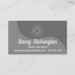 Spray Tan Artist Mobile Tanning Visitenkarte