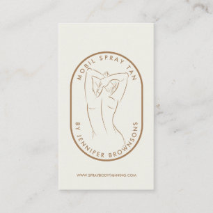 Spray Tan Woman Body Skin Beatuy Wellness-Center Visitenkarte