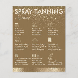 Spray Tanning Brown, einfache Körperpflege Flyer