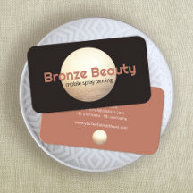 Spray Tanning Gold Sun Business Card