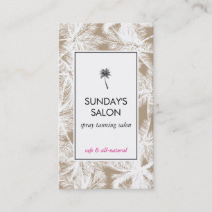 Spray Tanning Salon Tropical Tan/White Palms Visitenkarte