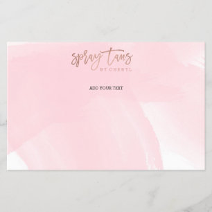Spray tans Logo elegante Rose Goldtypografie pink Flyer