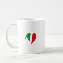 Sprayed Italienische Flagge Graffiti Herz Grafik Kaffeetasse