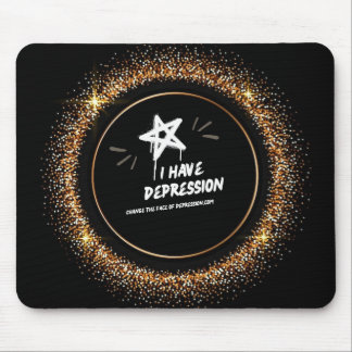 Spraypaint I hat Depression Mousepad