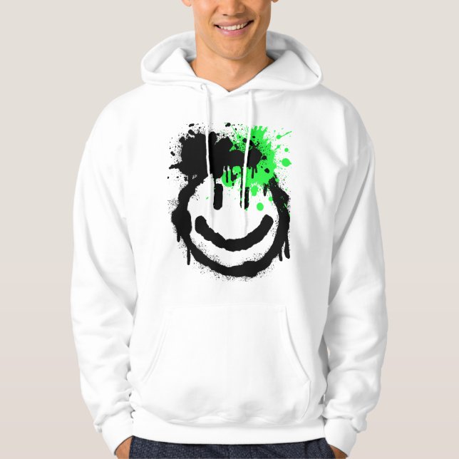 SprayPaint Smile Mind Hoodie (Vorderseite)