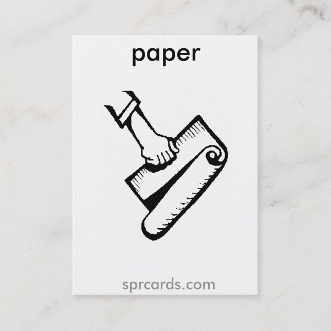 sprcards-papercard visitenkarte (Vorderseite)