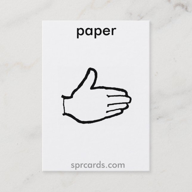 sprcards-papercard visitenkarte (Vorderseite)