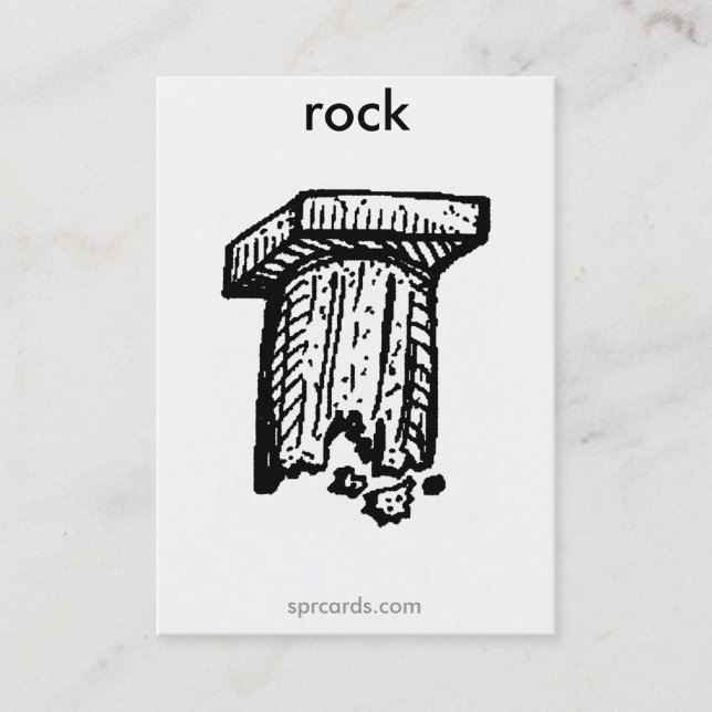 sprcards-rockcard visitenkarte (Vorderseite)