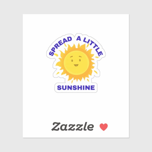 Spread a Little Sunshine Sticker (Blatt)