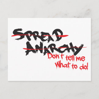 Spread Anarchy! Postkarte