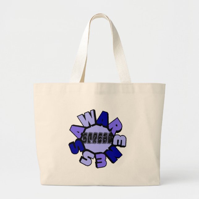 Spread Awareness Beach Bag Jumbo Stoffbeutel (Vorne)