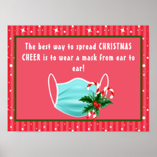 Spread Christmas Cheer Mask Poster
