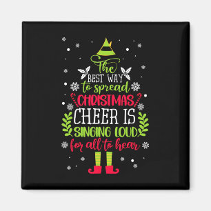 Spread Christmas Cheer singt Loud Xmas Elf P Magnet
