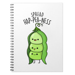 Spread Hap-pea-ness Niedlich Peas Puff Notizblock