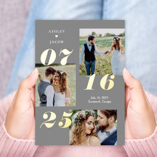 Spread Joy REAL FOIL Save the Date Card Folieneinladung