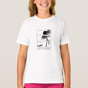 Spread Kindness Daisy Grafik T-Shirt für Mädchen