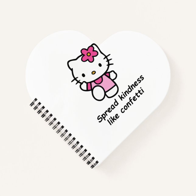 Spread Kindness Like Confetti Notizbuch (Vorderseite)