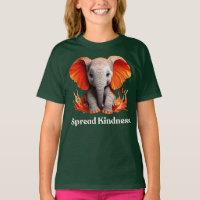 Spread Kindness Niedlich orange-rot Baby Elephant