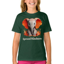 Spread Kindness Niedlich orange-rot Baby Elephant