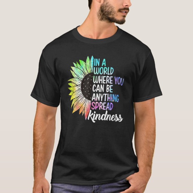 Spread Kindness No Bullying Motivational Funny Cho T-Shirt (Vorderseite)