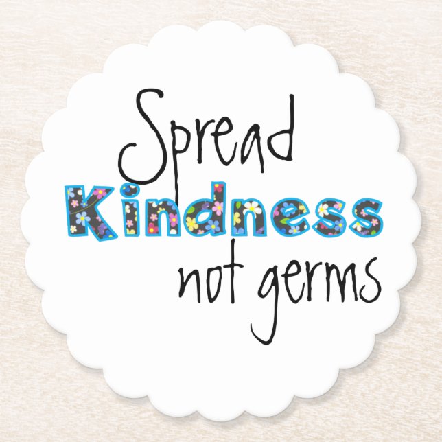 Spread Kindness Ø Germs-Untersetzer Untersetzer (Vorderseite)