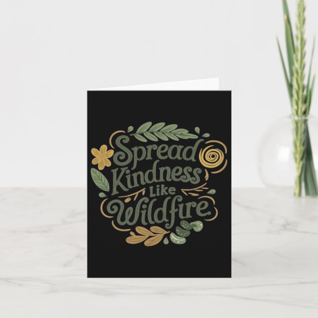 Spread Kindness - Positive Affirmation Sticker Karte (Vorderseite)